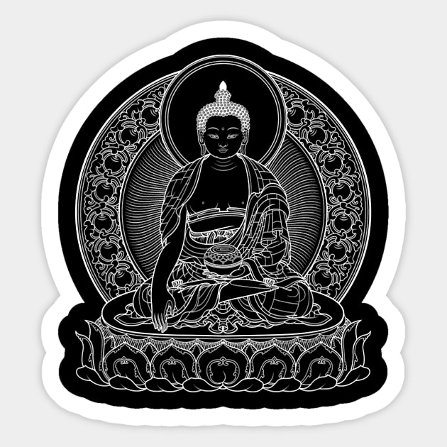 Buddha Buddhist Meditation Zen Yoga Sticker by JaydeMargulies